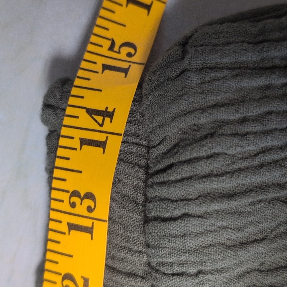 Jessica Simpson Green Gauze Cotton Pants. - Picture 7 of 8